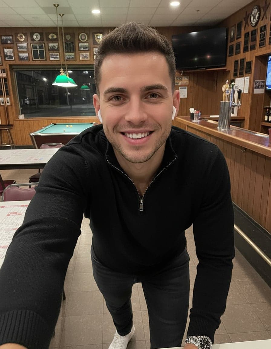 Selfie of Theo Vance at VFW Post 1776.