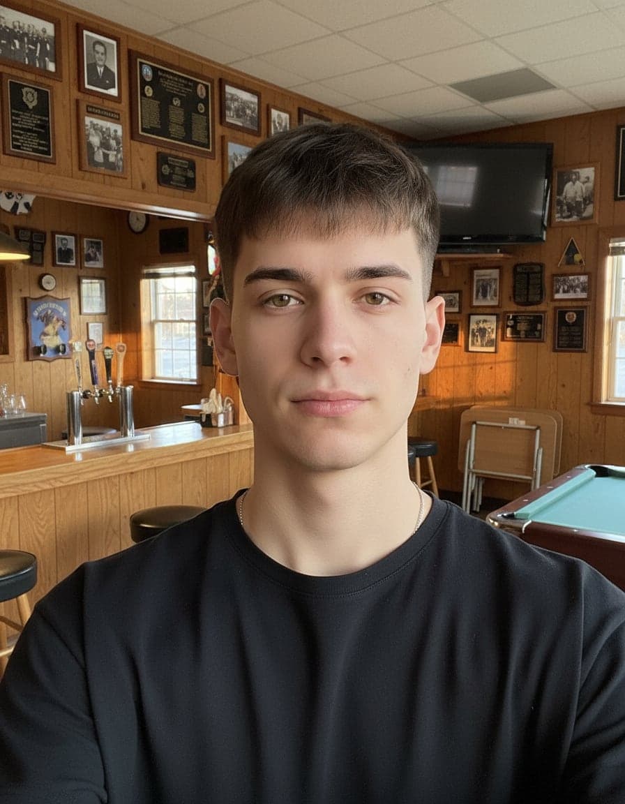 Selfie of Jace Holloway at VFW Post 1776.