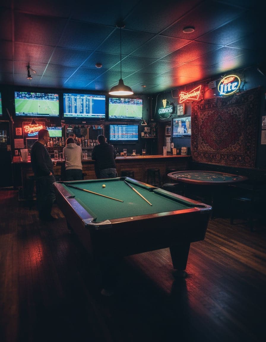 The view at The Rug Pub.