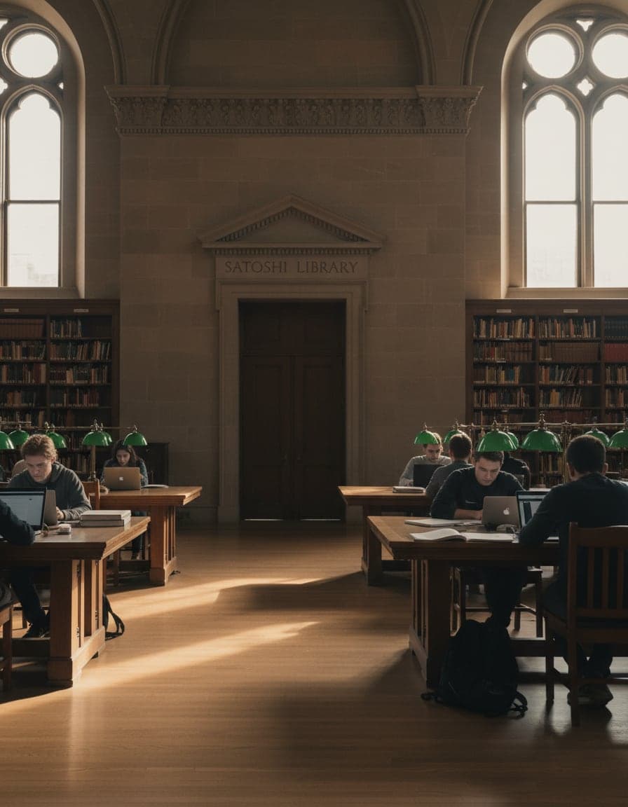 The view at Satoshi Library.