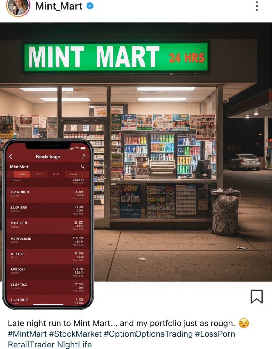 phone screenshot of a brokerage app showing options positions deep in the red