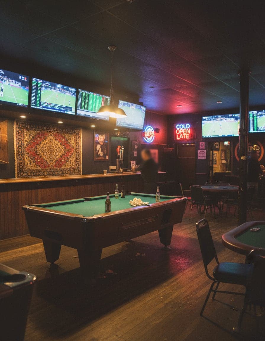 The view at The Rug Pub.